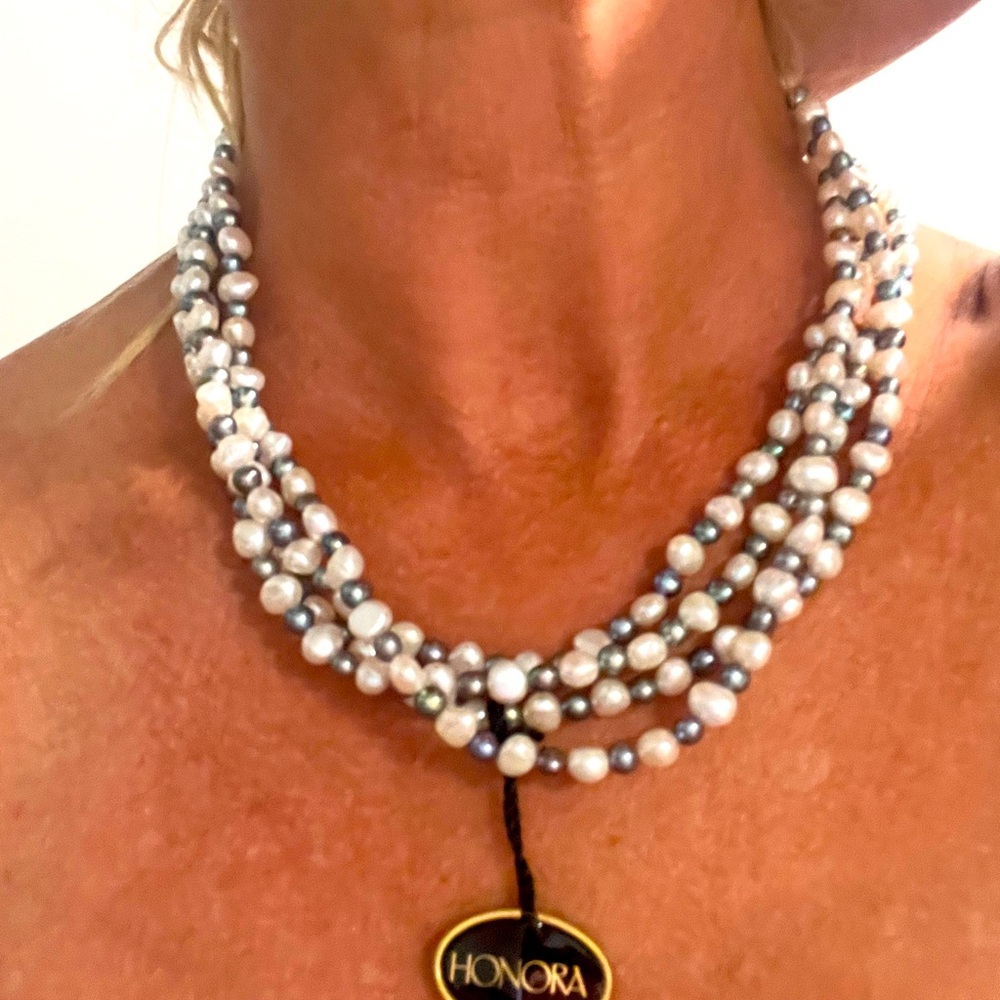Honora 4 stran pearl necklace